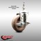Service Caster 4 Inch 316SS High Temp Glass Filled Nylon 3/8 Inch Threaded Stem Caster Brake SCC-SS316TS20S414-GFNSHT-TLB-381615 - alternate 2